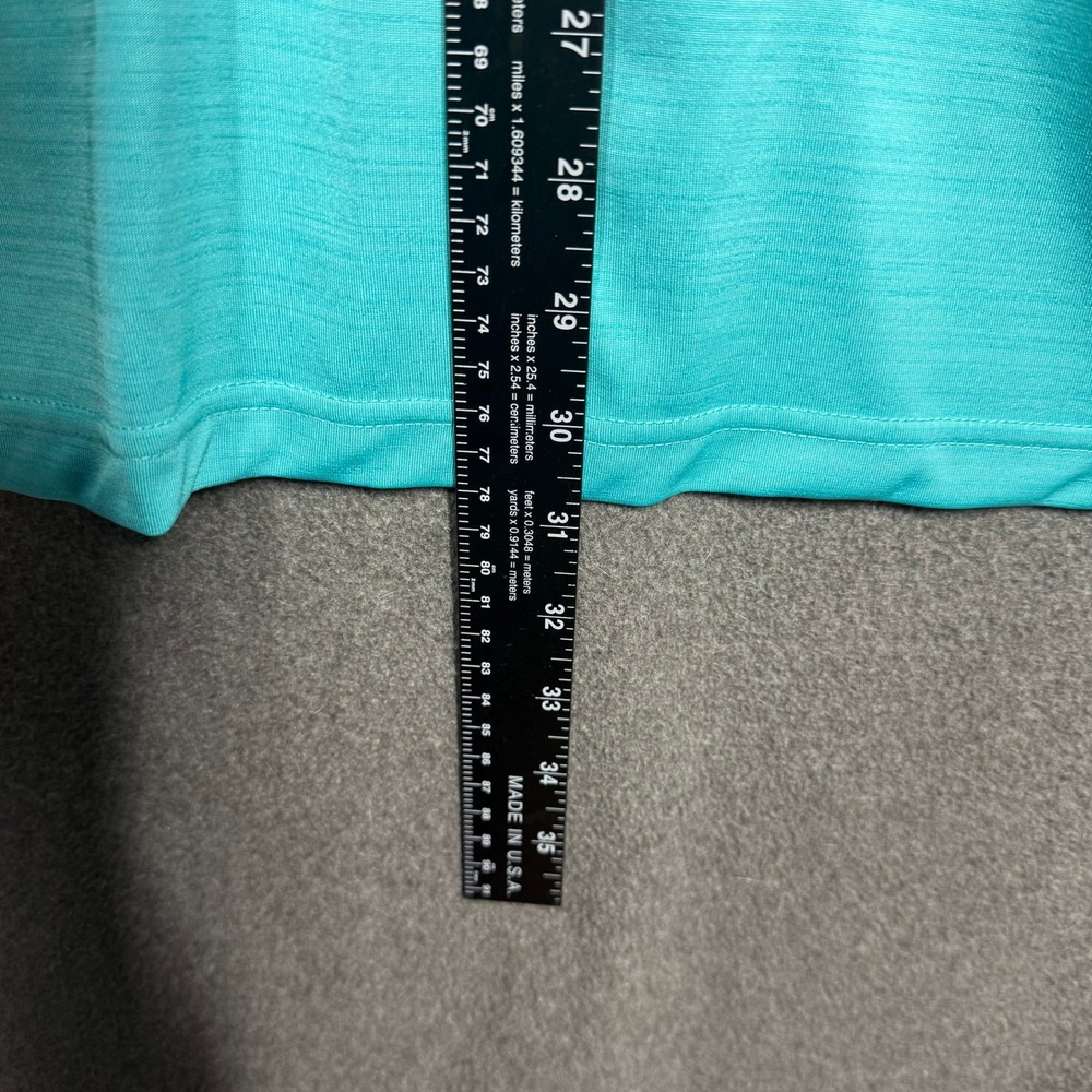 Reebok Speedwick Polo Shirt Mens 2XLT Turquoise Blue Heathered Golf DXGF19131 - Picture 6 of 9